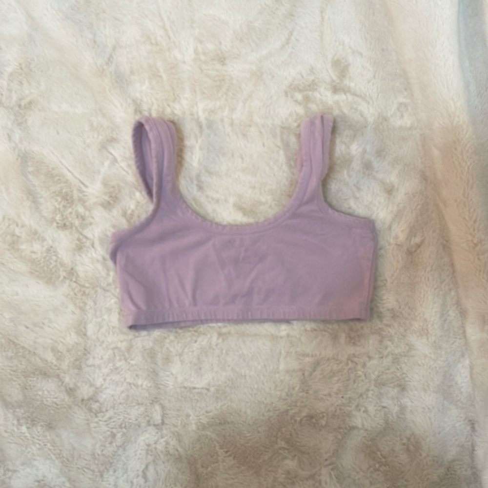 ARQ lilac size medium wide strap bra
